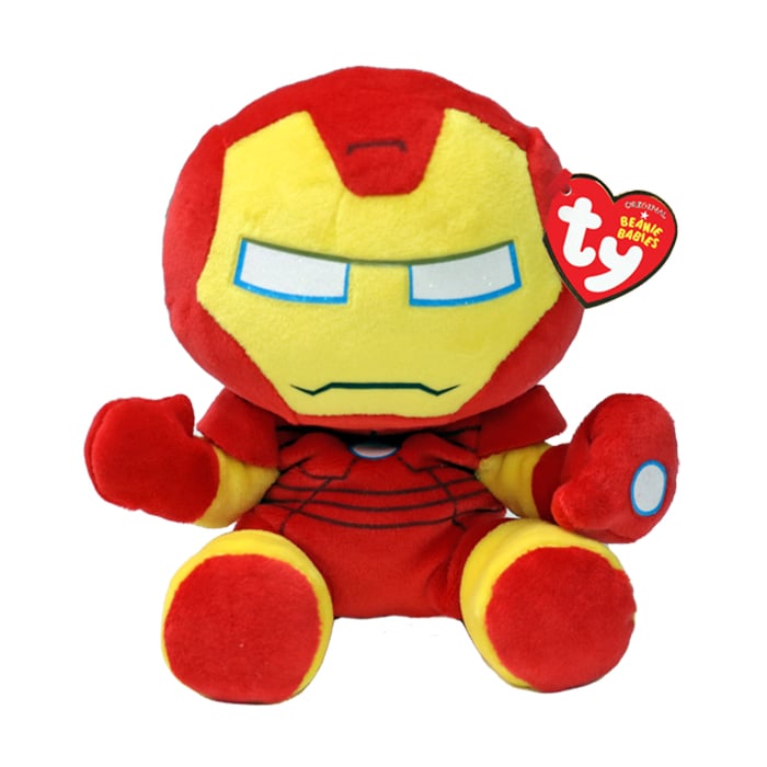 Дитяча м'яконабивна іграшка TY Marvel Залізна Людина, від 3 років, 15 см (44005)